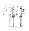 Hansgrohe Tecturis S Jednouchwytowe baterie umywalkowe Fine z CoolStart Brąz Szczotkowany 73320140